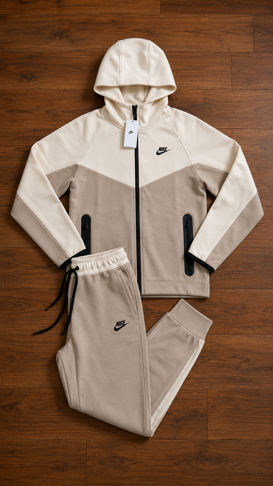 NIKE TECH FLEECE - BROWN/BEIGE