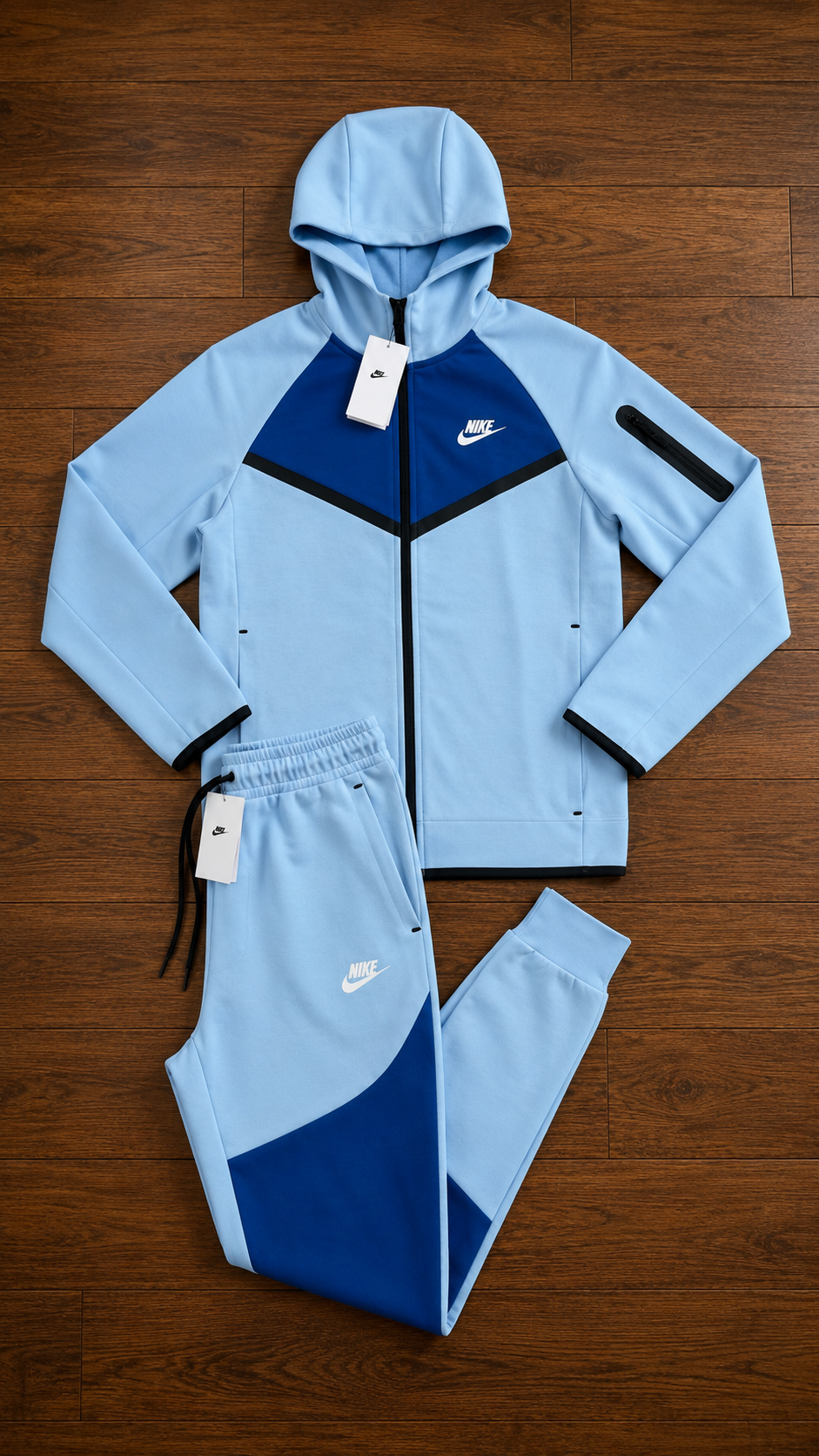 NIKE TECH FLEECE - BLUE/LIGHT BLUE