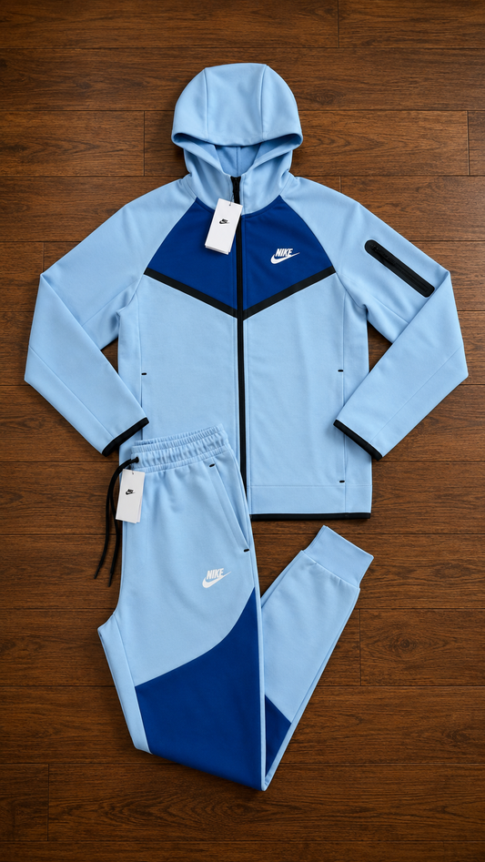 NIKE TECH FLEECE - BLUE/LIGHT BLUE