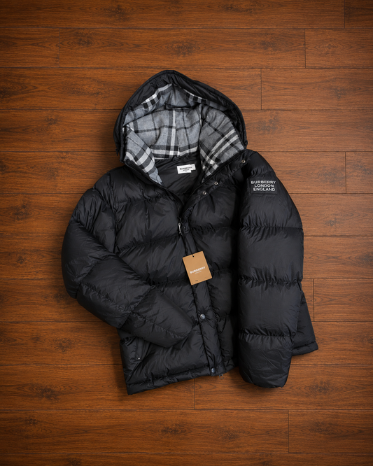 BUBERRY PUFFER JACKET - BLACK