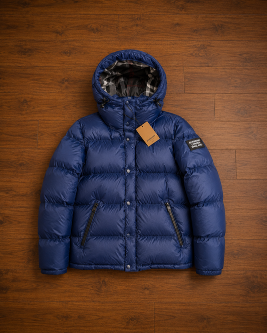 BURBERRY PUFFER JACKET - NAVY