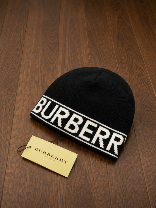 BURBERRY BEANIE - BLACK