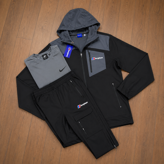 BERGHUAS TRACKSUIT SET - BLACK/GREY