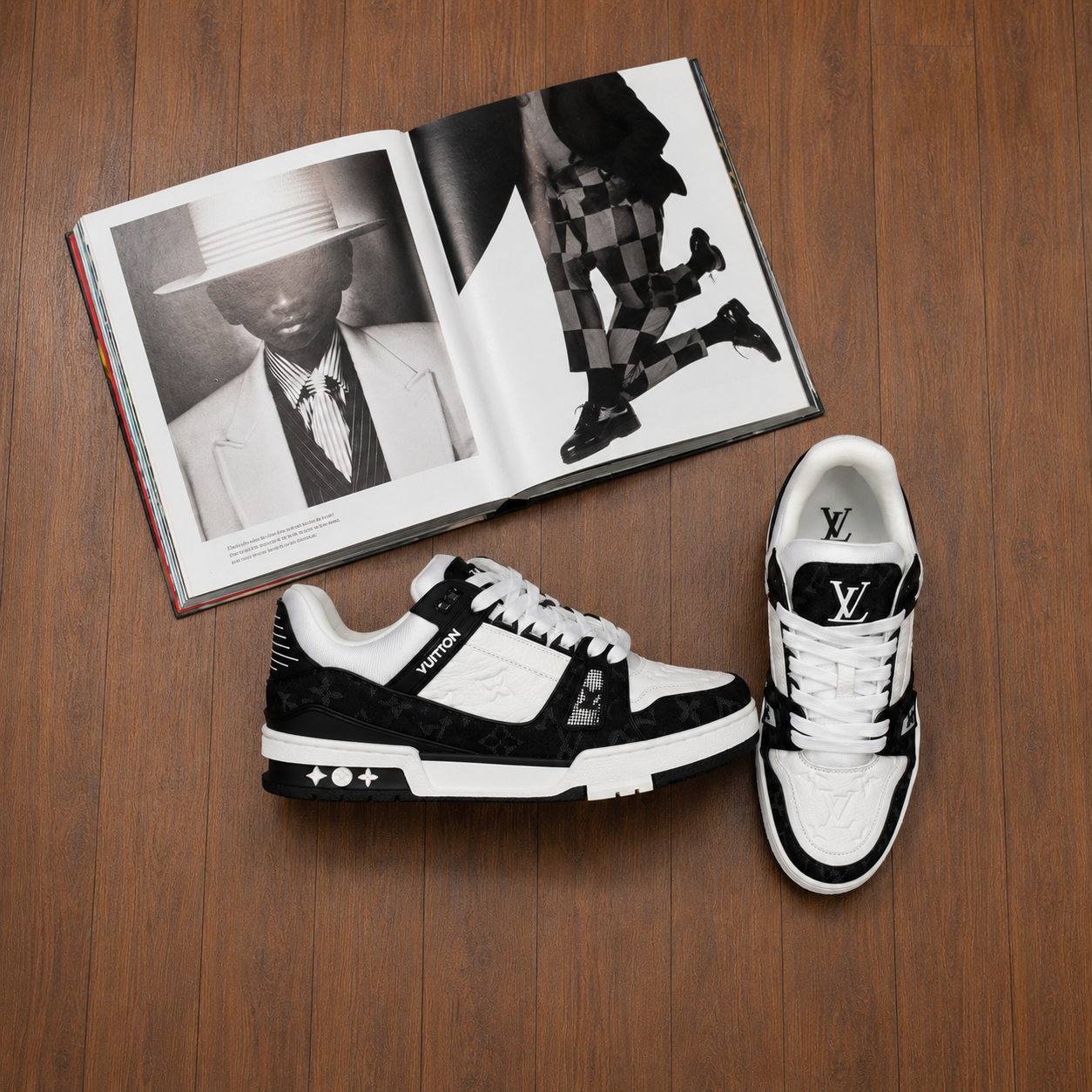 LV TRAINERS - BLACK/WHITE