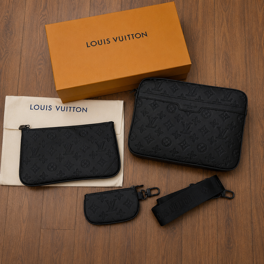 LV TRIO MESSENGER BAG - BLACK