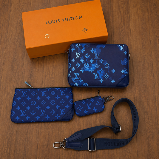LV TRIO MESSENGER BAG - BLUE