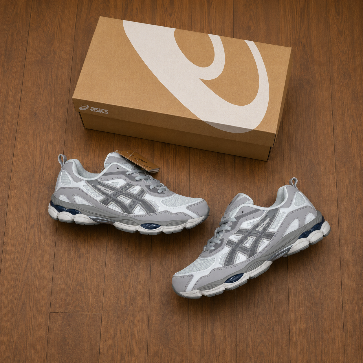 ASCIS GEL TRAINERS - LIGHT GREY/MEDUIM GREY