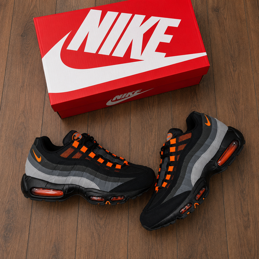 NIKE AIRMAX 95 - BLACK/GREY/ORANGE