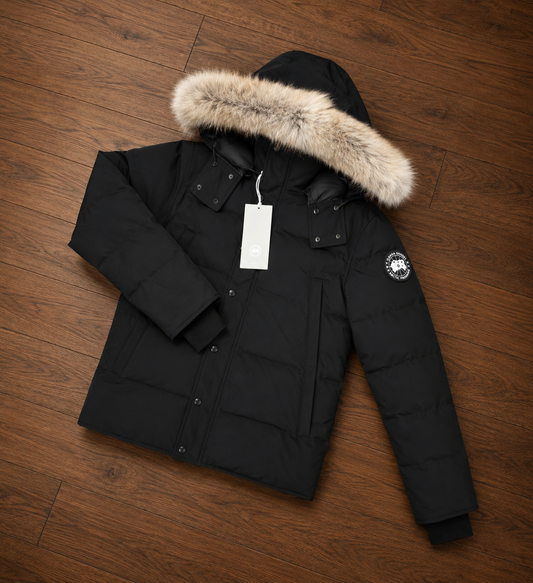 CANADA GOOSE WYNDHAM JACKET BLACK - BLACK BADGE