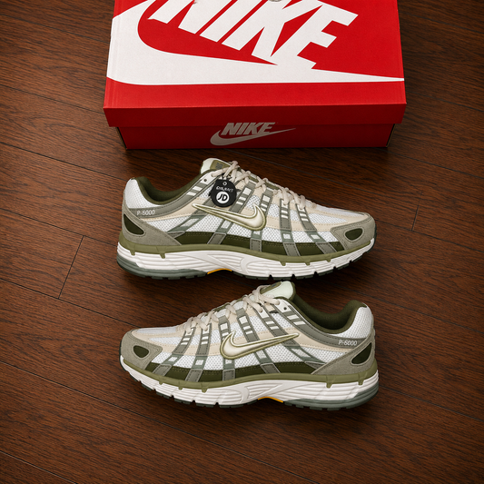 NIKE P6000 RUNNERS - OLIVE GREEN/SAGE GREEN/ CREAM